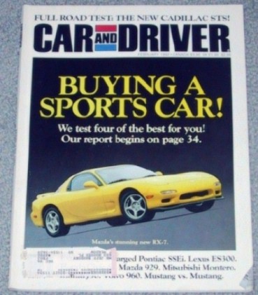 CAR & DRIVER 1992 FEB - SPORTSCAR DUEL,SSEi,NORTHSTAR